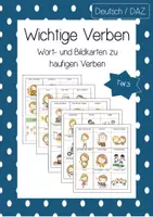 Vorschau - Fördermaterial/Inklusion - Wort- und Bildkarten zu wichtigen Verben - Teil 1-3 - Seite 1