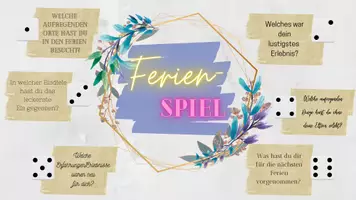 Vorschau - Arbeitsblätter - Ferienspiel (Gesprächsanlässe schaffen, Gruppenarbeit, ins Gespräch kommen, ...) - kostenlos - Seite 2