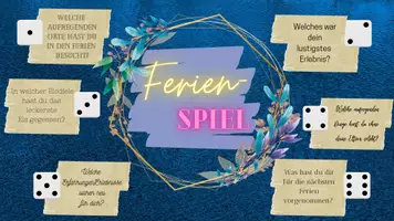Vorschau - Arbeitsblätter - Ferienspiel (Gesprächsanlässe schaffen, Gruppenarbeit, ins Gespräch kommen, ...) - kostenlos - Deckblatt