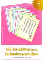 Vorschau - Arbeitsblätter - ABC-Geschichten für die Buchstabeneinführung - Deckblatt