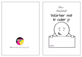 Vorschau - Arbeitsblätter - Wörter mit b oder p Übungen Mini-Arbeitsheft - Seite 2