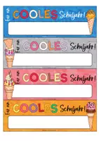 Vorschau - Bildkarten - Willkommensgeschenk / Willkommensgruß zum Schuljahresanfang - Cooles Schuljahr / Schulstart - Seite 3