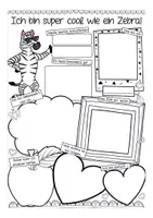Vorschau - Arbeitsblätter - Meine Stärken - Zebraklasse Sketchnotes - Seite 1