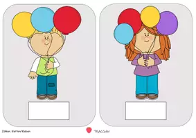 Vorschau - Arbeitsblätter - Differenzierte Mengenkarten ZR5 - FASCHING- Klettaufgabe (TEACCH) - Seite 3