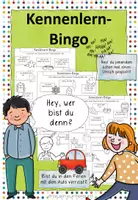 Vorschau - Arbeitsblätter - Kennenlern-Bingo - Deckblatt