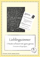 Vorschau - Arbeitsblätter - Kunst - Lieblingszimmer (Fernunterricht- geeignet) - Deckblatt