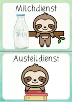 Vorschau - Bildkarten - Faultier | Dienste für das Klassenzimmer | Tafelmaterial - Seite 3