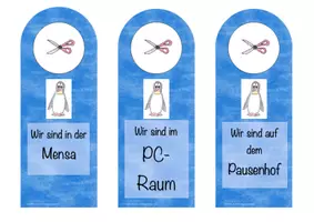 Vorschau - Anderer Materialtyp - Türschilder - abwesende Klasse (Pinguin) - Seite 2