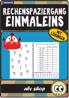 Vorschau - Arbeitsblätter - 8 Rechenspaziergänge zum Einmaleins mit Lösungen - Deckblatt