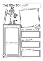 Vorschau - Arbeitsblätter - Das bin ich - Zebraklasse (sich vorstellen) - Seite 3