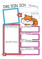 Vorschau - Arbeitsblätter - Das bin ich Hamsterklasse (sich vorstellen) - Seite 1