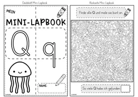 Vorschau - Unterrichtsreihen - Mini-Lapbook | Buchstabe Q/q | Buchstabeneinführung - Seite 2