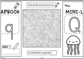 Vorschau - Unterrichtsreihen - Mini-Lapbook | Buchstabe Q/q | Buchstabeneinführung - Seite 3