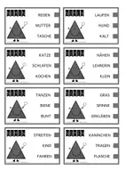 Vorschau - Fördermaterial/Inklusion - Klammerkarten Wortarten - Seite 1