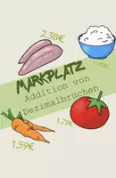 Vorschau - Arbeitsblätter - Gerichte kochen - Addition von Dezimalbrüchen - Deckblatt