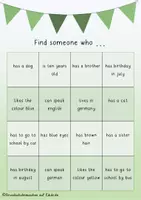 Vorschau - Spiele - Kennlernspiel Englisch "Find someone who..." - Seite 2