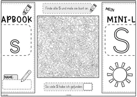 Vorschau - Unterrichtsreihen - Mini-Lapbook | Buchstabe S/s | Buchstabeneinführung - Seite 3