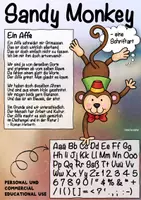 Vorschau - selbst erstellte Schriftarten - Sandy Monkey - Schrift / Font / Schriftart - Deckblatt