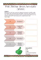 Vorschau - Stundenentwürfe - Sich Ziele zum Schuljahresbeginn setzen - aber SMART - Deckblatt