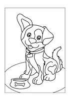 Vorschau - Mal- und Bastelvorlagen - FREEBIE: Ausmalbild Hund - Seite 1