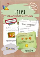 Vorschau - Stundenentwürfe - Im Herbst - Lernwerkstatt Blattfarben - Deckblatt