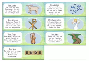 Vorschau - Spiele - Domino: Symbole im Christentum (Religion Grundschule Klasse 3-4) - Seite 3