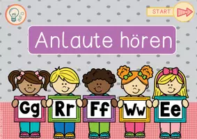Vorschau - Unterrichtsreihen - Anlaute hören - Interaktive PDF - Seite 1