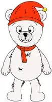 Vorschau - selbst erstellte Cliparts/Grafiken - Eisbär (mit Schleife) Clipart Erweiterungsset 2 - Seite 1