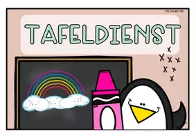 Vorschau - Mal- und Bastelvorlagen - Pinguinklasse | Klassendienste | Classroom Management - Seite 1