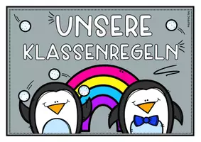 Vorschau - Poster - Pinguinklasse | Klassenregeln Pinguin | Classroom Management - Seite 1