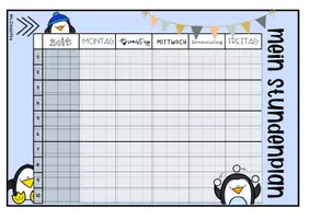 Vorschau - Fördermaterial/Inklusion - Pinguinklasse | Stundenplan Pinguin | Schülergeschenk - Seite 2