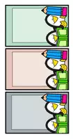 Vorschau - Mal- und Bastelvorlagen - Pinguinklasse | Organisation Regalfach Schüler/-in | Schilder Zeitschriftensammler - Seite 1