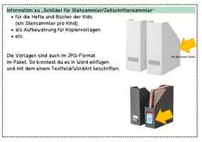 Vorschau - Mal- und Bastelvorlagen - Pinguinklasse | Organisation Regalfach Schüler/-in | Schilder Zeitschriftensammler - Seite 2