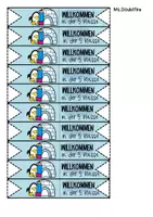 Vorschau - Mal- und Bastelvorlagen - Pinguinklasse | Wimpel Bleistift | Schülergeschenke - Seite 3