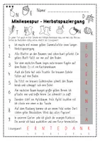 Vorschau - Arbeitsblätter - Mini-Lesespur Herbstspaziergang für 1. und 2. Klasse - Seite 2
