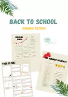 Vorschau - Arbeitsblätter - Starting a new school year: My summer holidays - Deckblatt