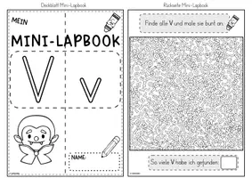 Vorschau - Unterrichtsreihen - Mini-Lapbook | Buchstabe V/v | Buchstabeneinführung - Seite 2