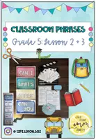 Vorschau - Spiele - Classroom Phrases - Grade 5 Lesson 2 + 3 - Deckblatt