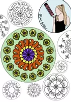 Vorschau - Mal- und Bastelvorlagen - Blumen-Mandalas - Deckblatt