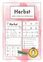 Vorschau - Arbeitsblätter - Lernheft Herbst für die 1. und 2. Klasse - Deckblatt