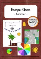 Vorschau - Arbeitsblätter - Escape-Game Sommer (3-fach differenziert) - Deckblatt
