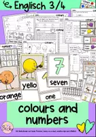 Vorschau - Unterrichtsreihen - Paket colours and numbers (Englisch Grundschule) - Deckblatt