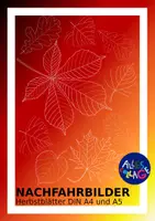 Vorschau - Arbeitsblätter - Schwungübungen/Bilder zum Nachfahren: Herbstblätter - Deckblatt