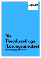 Vorschau - Arbeitsblätter - Die Theodizeefrage & Lösungsansätze - Arbeitsblatt & Video - Deckblatt