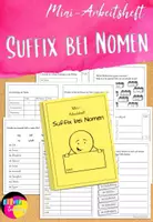 Vorschau - Arbeitsblätter - Suffix von Nomen 4. Klasse Übungen Mini-Arbeitsheft - Deckblatt