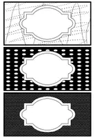 Vorschau - Anderer Materialtyp - 📇 Namenskärtchen für den Tisch diverse Muster ⚫️⚪️ - Seite 3