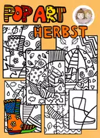 Vorschau - Mal- und Bastelvorlagen - Ausmalbilder Herbst, Pop Art Herbst,Paket - Deckblatt