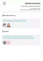 Vorschau - Arbeitsblätter - School Things - Vocabulary Worksheets - Seite 1