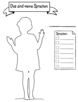 Vorschau - Arbeitsblätter - Sprachenportraits - Meine Sprachen (DaZ Unterricht / Flüchtlingsklasse) - Seite 1