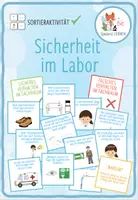 Vorschau - Spiele - Sicherheit im Fachraum – Sortieraktivität - Deckblatt